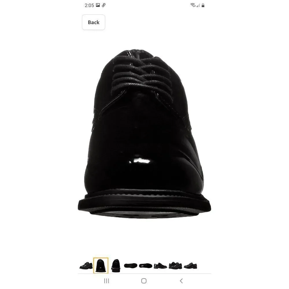 New Men's Size 9W Black Original S.W.A.T. Classic Dress Oxford Work Shoes